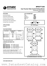 MP03TT1250-15 datasheet pdf Dynex Semiconductor
