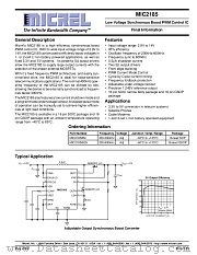 MIC2185BQS datasheet pdf Micrel Semiconductor