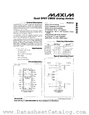 MAX333MJP datasheet pdf MAXIM - Dallas Semiconductor