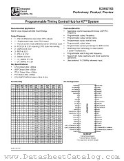 ICS952703 datasheet pdf Integrated Circuit Systems