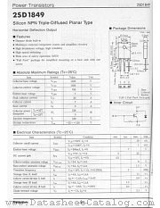 2SD1849 datasheet pdf Panasonic
