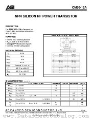 CM20-12A datasheet pdf Advanced Semiconductor
