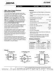 ICL7650SCPA-1 datasheet pdf Intersil