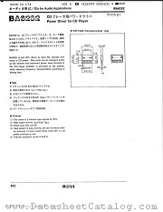 BA6292 datasheet pdf ROHM