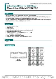 MM1623XFBE datasheet pdf Mitsumi Electric