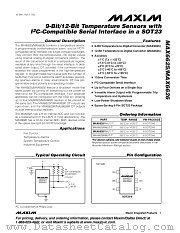 MAX6625RMUT-T datasheet pdf MAXIM - Dallas Semiconductor
