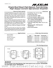 MAX408ACPA datasheet pdf MAXIM - Dallas Semiconductor