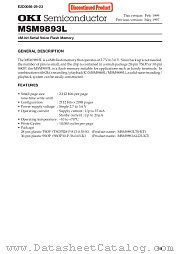 MSM9893L datasheet pdf OKI electronic componets