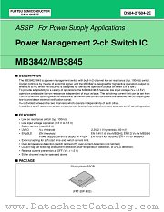 MB3845PFV datasheet pdf Fujitsu Microelectronics