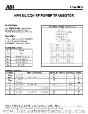 TRW3005 datasheet pdf Advanced Semiconductor