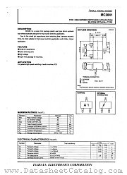 MC2841 datasheet pdf Isahaya Electronics Corporation