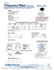 MCA1-85L datasheet pdf Mini-Circuits
