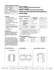 74AC11239 datasheet pdf Philips
