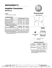 MBT6429DW1T1G datasheet pdf ON Semiconductor