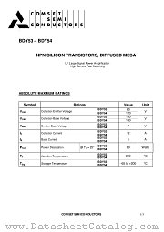BDY53 datasheet pdf Comset Semiconductors