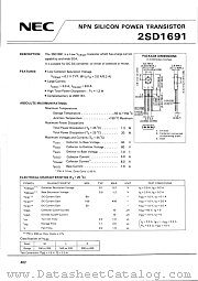 2SD1691 datasheet pdf NEC