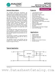 AAT3223IGU-2.8-T1 datasheet pdf ANALOGIC TECH