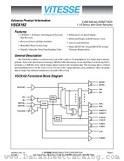 VSC8162 datasheet pdf Vitesse Semiconductor Corporation