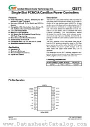 G571S1 datasheet pdf Global Mixed-mode Technology