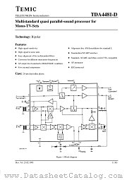 TDA4481 datasheet pdf TEMIC