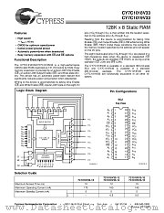 CY7C1018V33 datasheet pdf Cypress