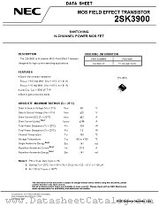 2SK3900 datasheet pdf NEC