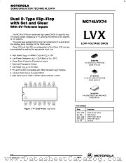 MC74LVX74M datasheet pdf ON Semiconductor