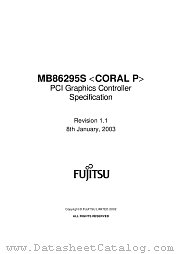 MB86295 datasheet pdf Fujitsu Microelectronics