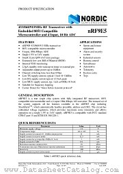 NRF9E5 datasheet pdf etc