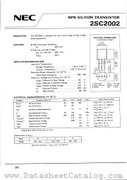 2SC2002 datasheet pdf NEC