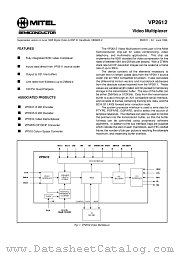 VP2612CGGPFR datasheet pdf Mitel Semiconductor