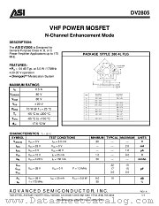 DV2805 datasheet pdf Advanced Semiconductor