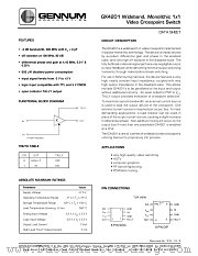 GX4201-CDA datasheet pdf Gennum Corporation
