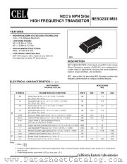 NESG2031M05-T1 datasheet pdf NEC