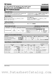 TK70203CS2G0L-C datasheet pdf TOKO