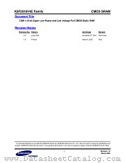 K6F2016V4E-EF70 datasheet pdf Samsung Electronic