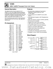 V385AGLF datasheet pdf Integrated Circuit Solution Inc