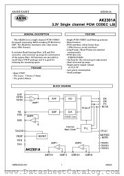 AK2301A datasheet pdf Asahi Kasei Microsystems