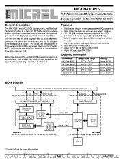 MIC10941 datasheet pdf Micrel Semiconductor