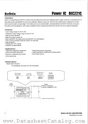 BIC221C datasheet pdf etc