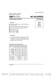 104MT160KBS90 datasheet pdf International Rectifier