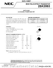 2SK3993 datasheet pdf NEC