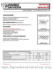GPZ1275 datasheet pdf Protek Devices