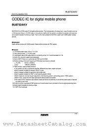 BU8732AKV datasheet pdf ROHM