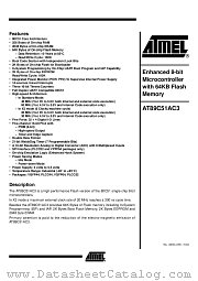 AT89C51AC3-RLTIM datasheet pdf Atmel