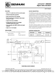 GS9022-CPJ datasheet pdf Gennum Corporation