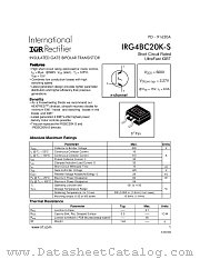IRG4BC20KS datasheet pdf International Rectifier