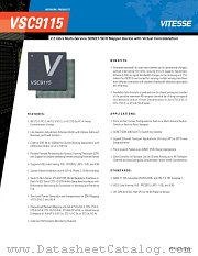 VSC9115 datasheet pdf Vitesse Semiconductor Corporation