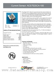 ACS752SCA-100 datasheet pdf Allegro MicroSystems