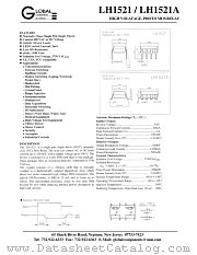 LH1521A datasheet pdf Global Components & Controls